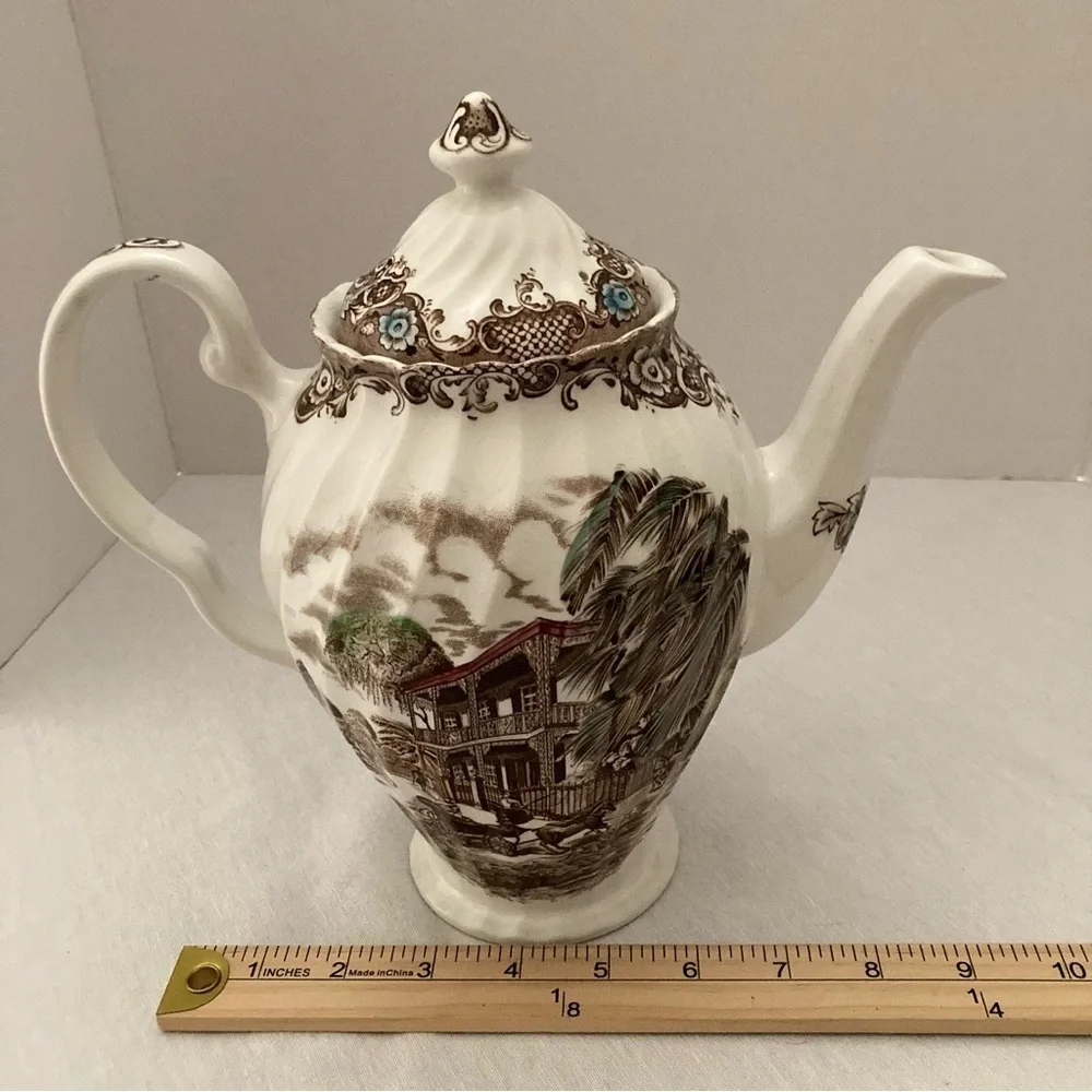 Vintage Heritage Hall 4411 Coffee Pot Staffordshire England French Provincial